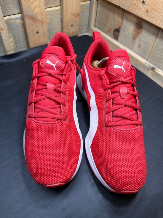 PUMA Avid Mens 10.5 Red White Mesh Athletic Running Sneakers Shoes 192257 main image 4